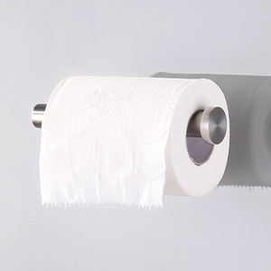 Porte-rouleau de papier toilette mural en acier inoxydable pour salle de bain et cuisine, accessoire pour serviettes en papier - Product Image 3