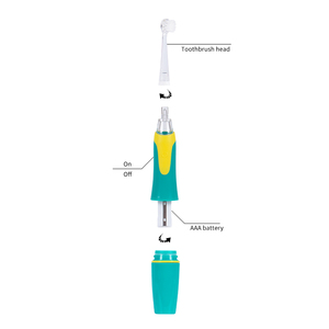 2023 di alta qualità automatico blu Led sbiancante <span class=keywords><strong>Sonic</strong></span> Cleaning Baby Mini spazzolino elettronico - Product Image 6