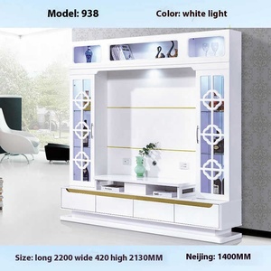 OEM oro espejo iluminación Led madera diseño última sala de estar esquina negra mejor madera lujo gabinete conjunto <span class=keywords><strong>mesa</strong></span> de centro <span class=keywords><strong>soporte</strong></span> de <span class=keywords><strong>TV</strong></span> - Product Image 5