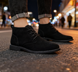 2026 NUOVI <span class=keywords><strong>Stivali</strong></span> Chelsea KJ a Punta per <span class=keywords><strong>Uomo</strong></span>, Taglia 39-46, in Finta Pelle Scamosciata - Product Image 1