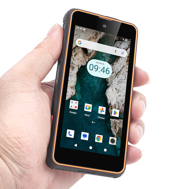 4 Inch Small Screen Mini Cell Phone Android 14 IP68 Waterproof Rugged Smart Size NFC Smart Phone