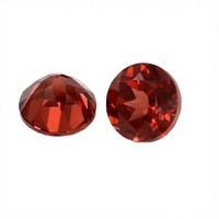 Pierre de garnet naturel du Mozambique facettée de bonne qualité, ronde, 1,0-3,0 mm, pour bijoux Ballan, garnet rouge, pierre de sertissage