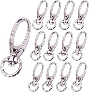 Bronagrand Pack Of D Swivel Trigger Clips Hooks Metal <b>Key</b> <b>Ring</b> Lobster Clasps - Product Image 1