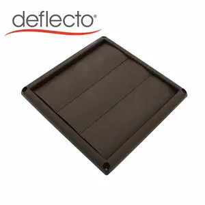 Estilo norte-americano Plastic Louver Vent Gravity Wall Exhaust Vent Cover, Outdoor Duct Pipe Air Vent Cover