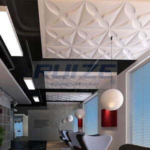 Tấm Tường Trang Trí Nội Thất Không Thấm Nước Nhân Tạo Tường Bảng Điều Khiển Trần 3d - Product Image 1