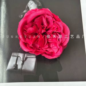 Rosa Artificial Junheyuan de una Sola Rama para Accesorios para el Cabello, Decoración del Hogar y Accesorios de Fotografía - Product Image 2