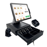 Système de point de vente POFX avec écran tactile de 15 pouces, tiroir-caisse en option, scanner, imprimante thermique, Windows/Android