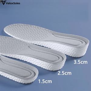 Semelles intérieures en PU pour hommes et femmes, rehaussement de talon respirant super doux et invisible, coussinets de chaussures de confort sportif non collants - Product Image 1
