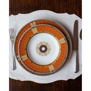 Service de table écologique Bernardaud 12 pièces, décor Grand Versailles, style moderne et classique pour hôtels et restaurants - Product Image 3