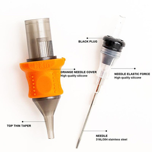 ขายส่ง <span class=keywords><strong>INKin</strong></span> Orange 16 ชิ้น/กล่อง 1RL Round Liner Long Taper เข็มสักลายแบบตลับมืออาชีพ พร้อมปลอกซิลิโคนนุ่ม - Product Image 6
