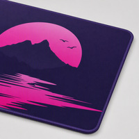 Tapis de jeu BENJOY 24x14 personnalisé, grand, noir, résistant à l'eau, antidérapant, en caoutchouc, pour souris