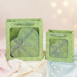 Recycled Heart Shaped Gift <strong>Box</strong> Patterned Design Sturdy Case for Festive <strong>Present</strong> Elegant Ribbon Decor Customizable - Product Image 4