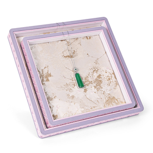 Plateaux de présentation de bijoux en tissu brodé de style chinois personnalisés pour bagues pendentifs bracelets vitrine accessoire unique - Product Image 2