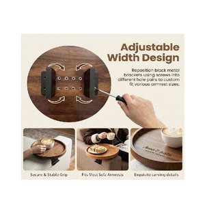 <span class=keywords><strong>Table</strong></span> d'appoint pour canapé, plateau de canapé en <span class=keywords><strong>bois</strong></span> personnalisé, <span class=keywords><strong>table</strong></span> d'accoudoir réglable pour café et boissons - Product Image 5