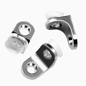 Support d'étagère à ventouse en alliage de zinc pour cloison en verre, quincaillerie d'armoire - Product Image 3
