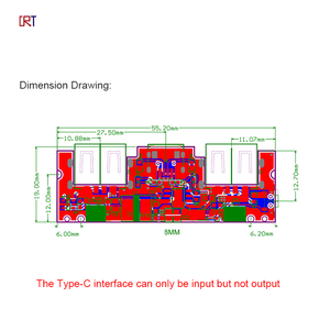 Loại-C đôi USB sạc cổng sạc kho báu Bảng điều khiển điện tăng cường mô-đun 5V 2.4A điện thoại di động cung cấp DIY Mainboard - Product Image 6