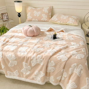 Coperta in Flanella Jacquard Invernale Ispessita Ultra Morbida e Calda Perfetta per Uso Quotidiano in Casa, per Accogliere il Calore sul Divano e Come Regalo - Product Image 2