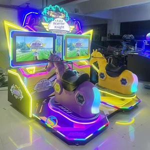 Nuova Macchina da Gioco Interattiva a Moneta per Bambini, Simulazione <span class=keywords><strong>di</strong></span> Corse <span class=keywords><strong>di</strong></span> Cavalli, Doppio Intrattenimento, per Parco Giochi al Coperto, Esportazione - Product Image 4