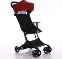 Cochecito de bebé ligero, carrito plegable, portátil, con paraguas