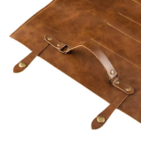 Sac de rangement pour couteaux de cuisine, housse portable en cuir véritable, housse de chef professionnelle de 3,5 à 8 pouces, sac à dos universel pour 5 couteaux