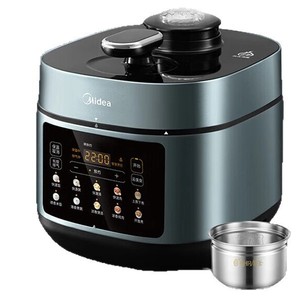 Olla a Presión Eléctrica Midea de 5L con Recipiente Interior de Acero Inoxidable, Programable y Multifuncional - Product Image 1