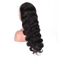Coolhair Perruque Lace Front HD sans colle en cheveux humains Remy brésiliens, Densité 200%, Longue, avec Baby Hair, Double Drawn, Ondulation Body Wave