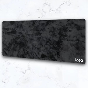 Grand <span class=keywords><strong>tapis</strong></span> <span class=keywords><strong>de</strong></span> souris imperméable gris ciment <span class=keywords><strong>XXL</strong></span>, <span class=keywords><strong>tapis</strong></span> <span class=keywords><strong>de</strong></span> bureau personnalisé <span class=keywords><strong>de</strong></span> grande taille avec bords cousus et base en caoutchouc pour le bureau et les jeux - Product Image 4