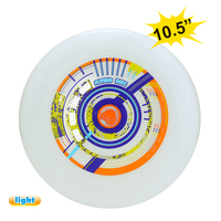 10.5 Inch Oplichtend Logo Vliegende Schijf Custom Outdoor Kinderspeelgoed Voor Kinderspellen Voor Plastic Vliegende Schijven En Pijlen