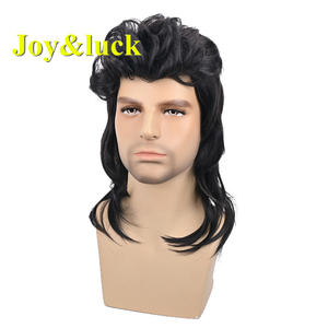 Precios de fábrica al por mayor pelucas doradas rizadas naturales <span class=keywords><strong>para</strong></span> hombres pelucas largas sintéticas de alta calidad <span class=keywords><strong>para</strong></span> uso diario y uso en fiestas - Product Image 2