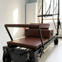 Tour de Pilates 3-en-1 en aluminium avec Cadillac, Trapèze et Table, accessoires complets inclus, équipement de fitness pour entraînement de base en studio