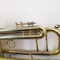 Yellow Brass Imported From Germany Bb Key Gold Lacquer Trumpet