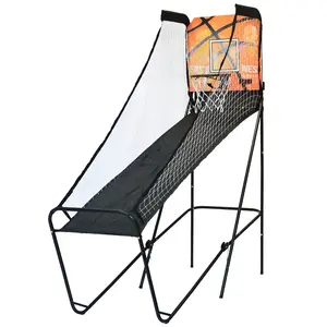 Electric Basketball Shoot Game Machine Indoor Foldable Single Custom Hoop Basketball Arcade Game