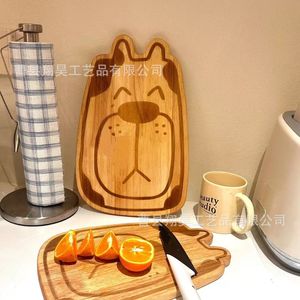 เขียงไม้รูปแมวอเนกประสงค์สำหรับหั่นผักผลไม้ขนมปังใช้บนโต๊ะในครัว - Product Image 2