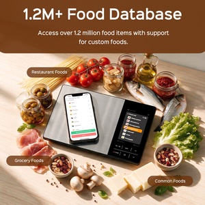 Balance alimentaire intelligente avec calculateur nutritionnel, écran TFT, balance électronique de cuisine, calcul des valeur nutritionnelles, fabrication sur mesure OEM - Product Image 2