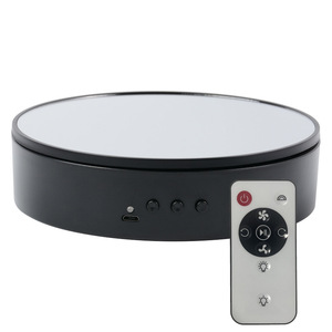 Plateau tournant électrique télécommandé à vitesse <span class=keywords><strong>variable</strong></span> de 20 cm pour la photographie en direct, support d'affichage, accessoires de studio photo - Product Image 1