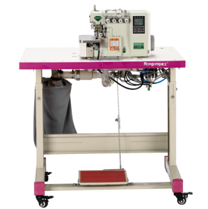 Machine à coudre surjeteuse automatique à enfilage arrière de haute qualité RONMACK R8-4UTQC-BK pour le tricotage de vêtements - Product Image 2
