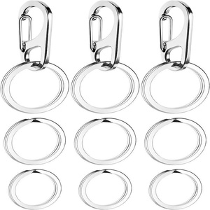 <span class=keywords><strong>Mini</strong></span> gancho elegante para llavero para mascotas | Sujetador de acero inoxidable en forma de D para etiquetas de perro y accesorios para gatos - Product Image 3