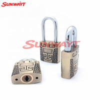 Candado de Aleación de Zinc de Alta Calidad de 40mm/50mm/60mm con Color Dorado y Llave de Hierro con Cubierta de Plástico para Máquinas de Juegos Arcade