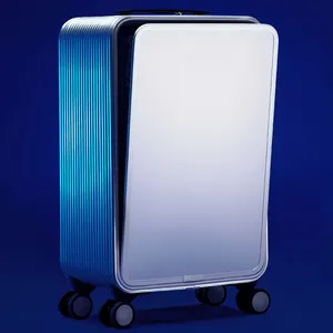 Pak Case 2020 Nieuwe Trending Unieke Voorzijde Open Aluminium Bagage
