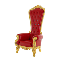 Chaise Trône Royale de Luxe à Dossier Haut pour Mariage, en Plastique Moderne, pour Événements, Chambre, Vente en Gros, Location, Durable, pour Mariés, Meilleures Ventes