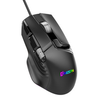 Souris de jeu RGB pleine vitesse avec macro, molette latérale, souris filaire à défilement horizontal Excel, accessoires informatiques X13
