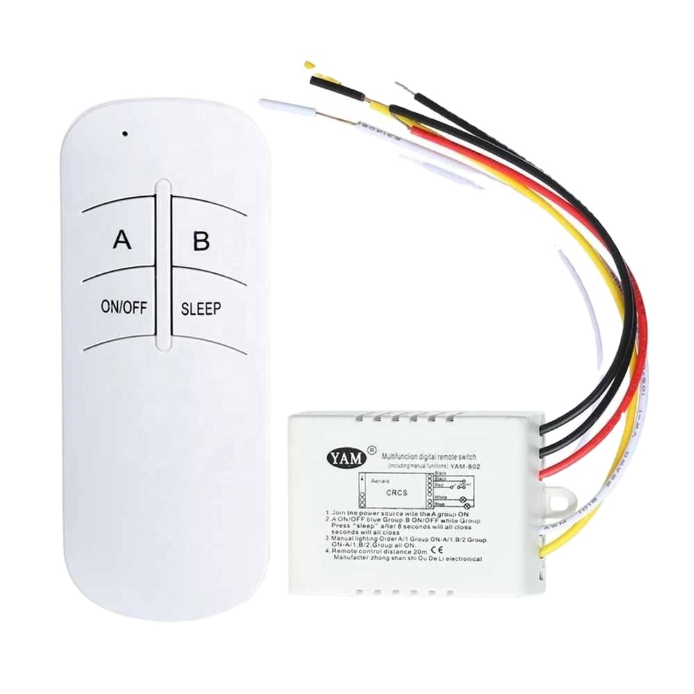<strong>Control</strong> <strong>Switch</strong> Receiver Transmitter Wireless <strong>Remote</strong> <strong>Control</strong> <strong>Switch</strong> ON/OFF 220V Lamp Light <strong>Digital</strong> Home Accessory