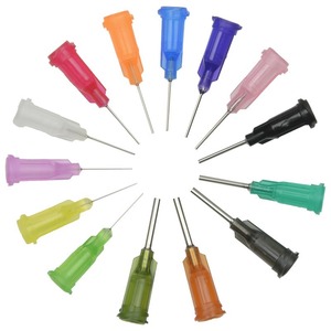 เข็มจ่ายกาวแบบพลาสติกเหล็ก ขนาด 13 มม. หัวกาวความแม่นยำสูง หลายสี สำหรับเครื่องติดกาว บรรจุในกล่อง - Product Image 2