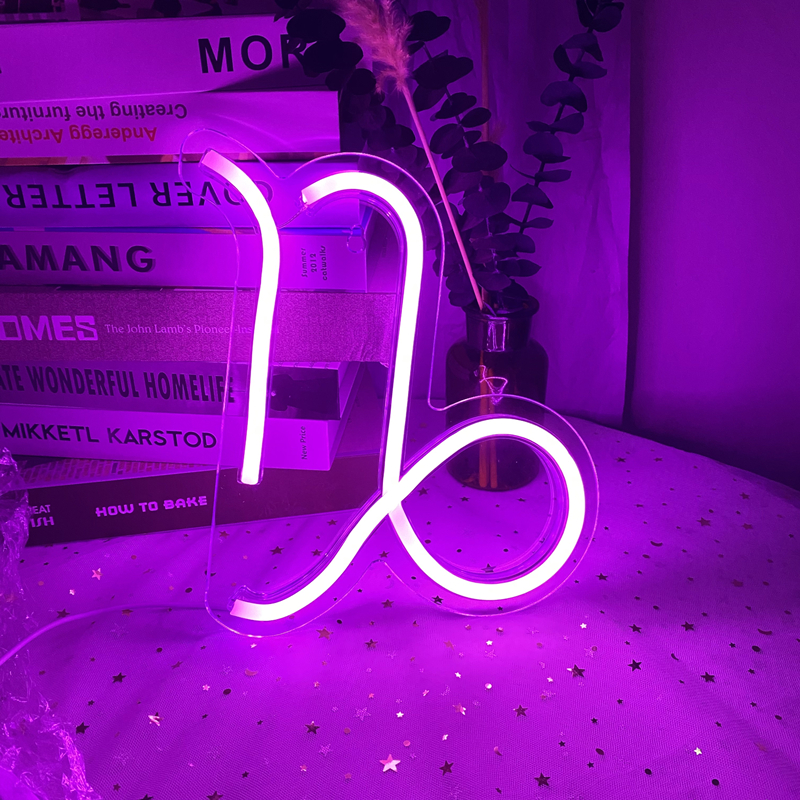 Зодиакальный Гороскоп Астрология созвездия Неоновый Свет Питание от USB