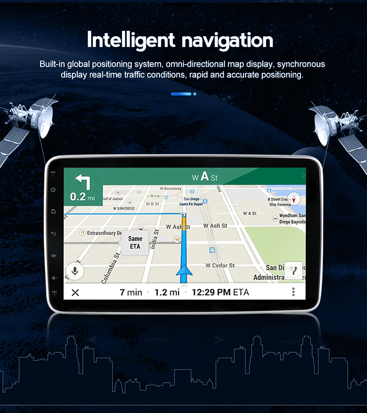 10inch Universal 1 Din Car Multimedia Player Touch Screen Autoradio Stereo Video GPS WiFi Auto Radio Android Video Player