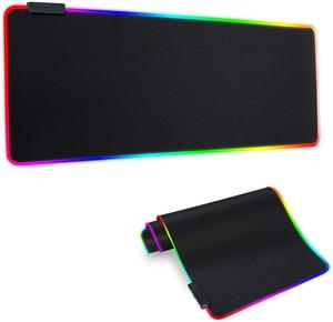 Vente chaude Tapis de souris de grande taille Tapis de souris en caoutchouc imperméable Prix d'usine LED XXL Tapis de souris de jeu RGB en gros - Product Image 1