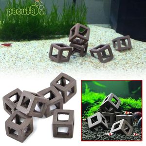 Cueva <span class=keywords><strong>de</strong></span> Cerámica para Peces, Adorno para Acuario, Cubo <span class=keywords><strong>de</strong></span> Cría, Refugio para Peces, Incubadora - Product Image 4