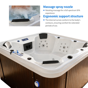 Prix <span class=keywords><strong>d</strong></span>'usine, <span class=keywords><strong>spa</strong></span> de natation de luxe personnalisable, 4 personnes, jets de massage hydromassants, systèmes <span class=keywords><strong>d</strong></span>'eau salée, éclairage LED pour villa, hôtel, gymnases - Product Image 4