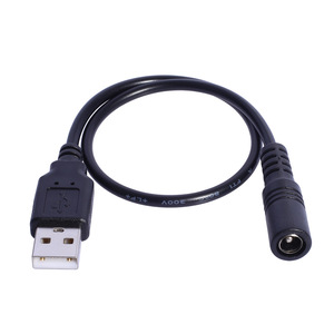 <span class=keywords><strong>Cable</strong></span> de Carga y Transferencia de Datos de DC5.5x2.1mm Hembra <span class=keywords><strong>a</strong></span> USB Macho, 30cm, 5V 3A, 22AWG, PVC, para Cámaras y Computadoras - Product Image 1