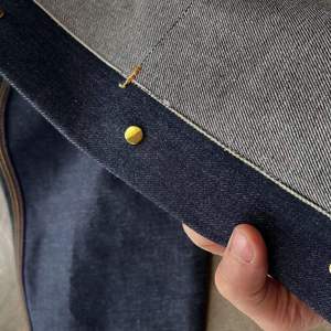 New High Luxury Button Cotton <b>Denim</b> Jackets Blue Baggy Japanese Selvedge <b>Denim</b> Fabric Streetwear Casual Mens Jacket <b>Coats</b> - Product Image 3